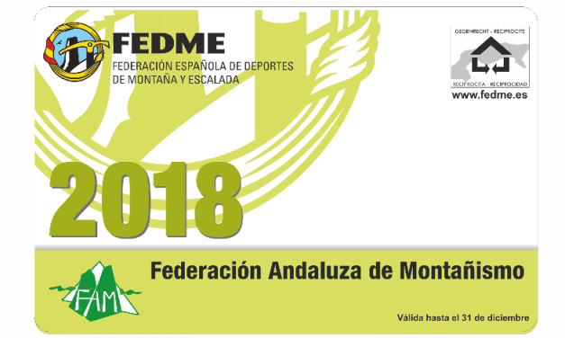 TRAMITACIÓN DE LAS LICENCIAS FEDERATIVAS DE MONTAÑISMO 2018