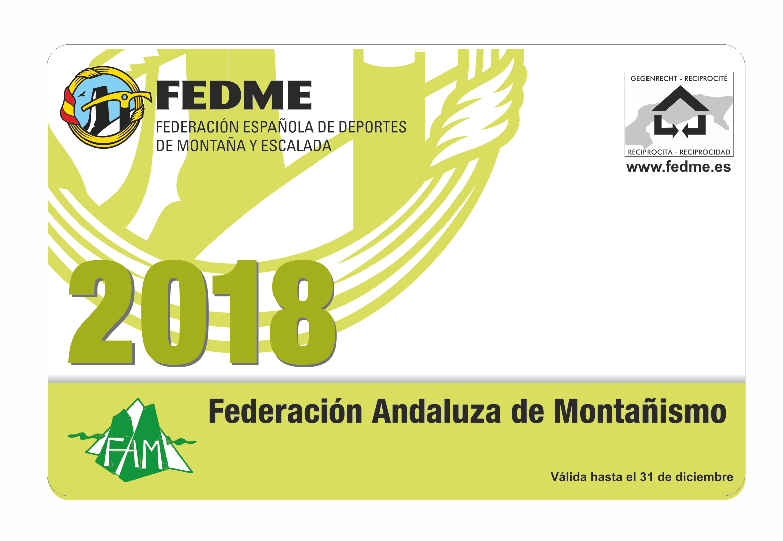 TRAMITACIÓN DE LAS LICENCIAS FEDERATIVAS DE MONTAÑISMO 2018