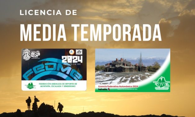 LICENCIA DE MEDIA TEMPORADA. YA LA PUEDES SOLICITAR. ENTRARÁ EN VIGOR EL 1 DE JULIO 2024.