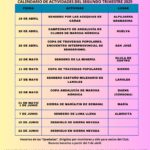 CALENDARIO DE ACTIVIDADES 2 TRIMESTRE 2025