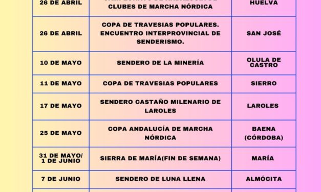 CALENDARIO DE ACTIVIDADES 2 TRIMESTRE 2025