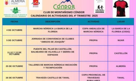 CALENDARIO DE ACTIVIDADES 4º-TRIMESTRE 2025