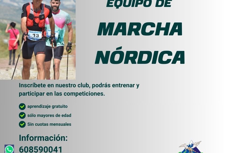 INSCRIPCIONES EQUIPO DE MARCHA NÓRDICA TEMPORADA 2026