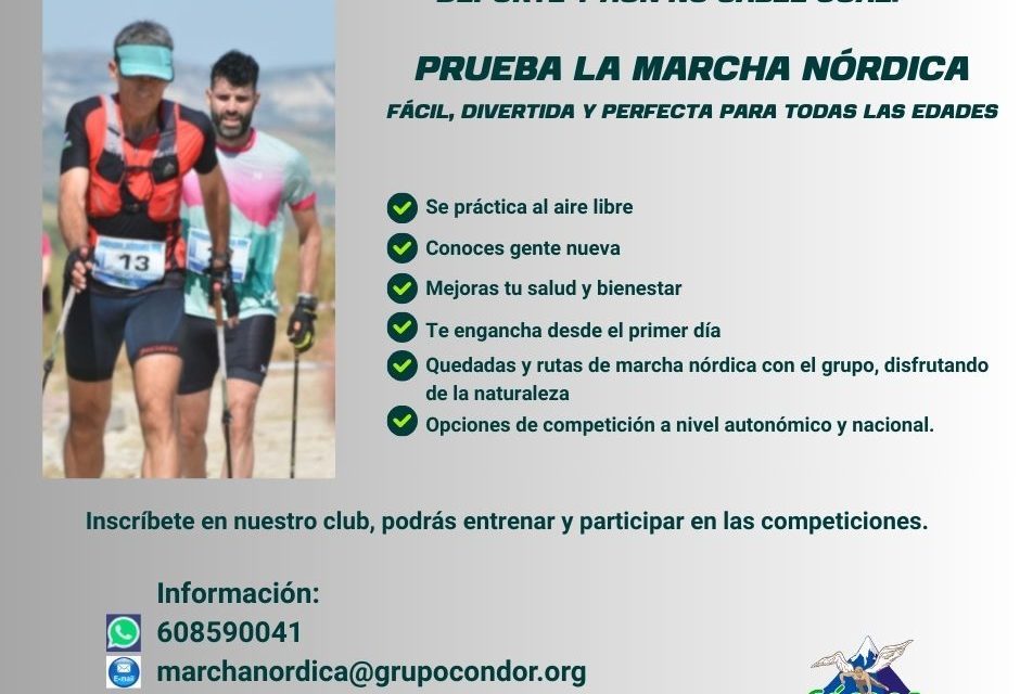 INSCRIPCIONES EQUIPO DE MARCHA NÓRDICA TEMPORADA 2026