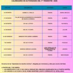 CALENDARIO DE ACTIVIDADES 1º TRIMESTRE 2026
