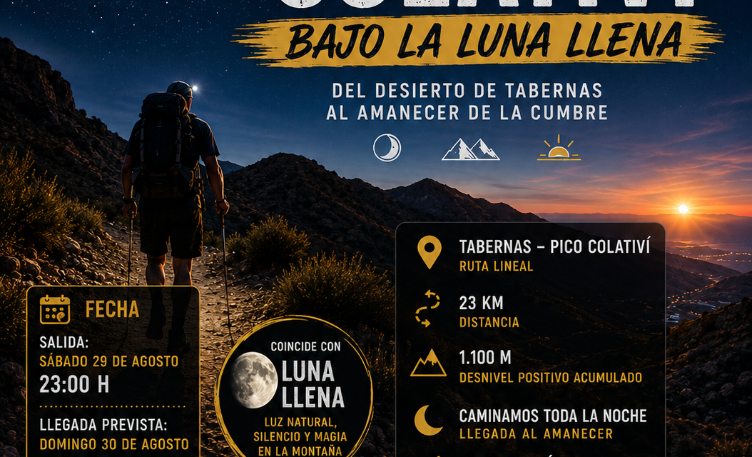 29.08.2026. ETAPA 7 GR- 140 DE TABERNAS AL COLATIVÍ