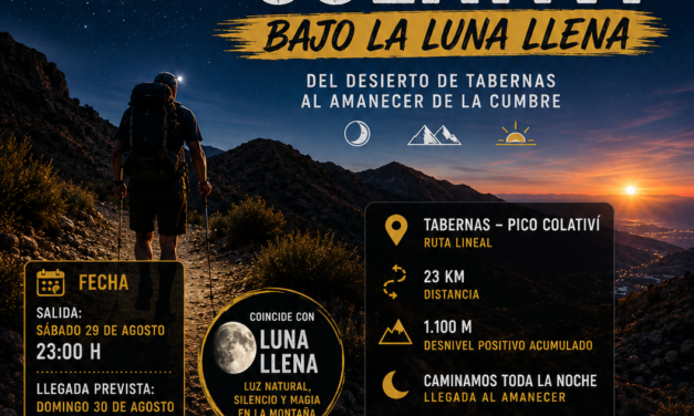 29.08.2026. ETAPA 7 GR- 140 DE TABERNAS AL COLATIVÍ