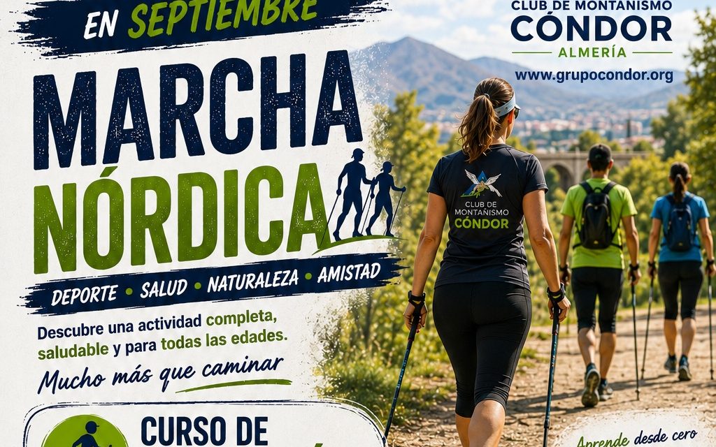 12.09.2026. CURSO DE INICIACIÓN A LA MARCHA NÓRDICA